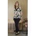 066261 Blusa Ramany Manga Longa Estampada